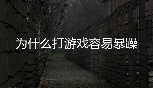 为什么打游戏容易暴躁